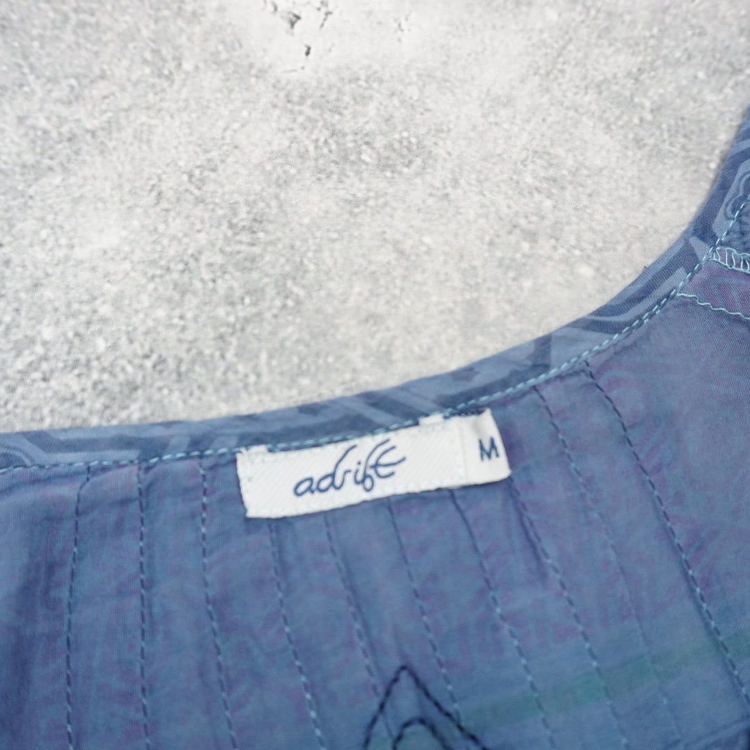 2000s Adrift Embroidered Boho Top