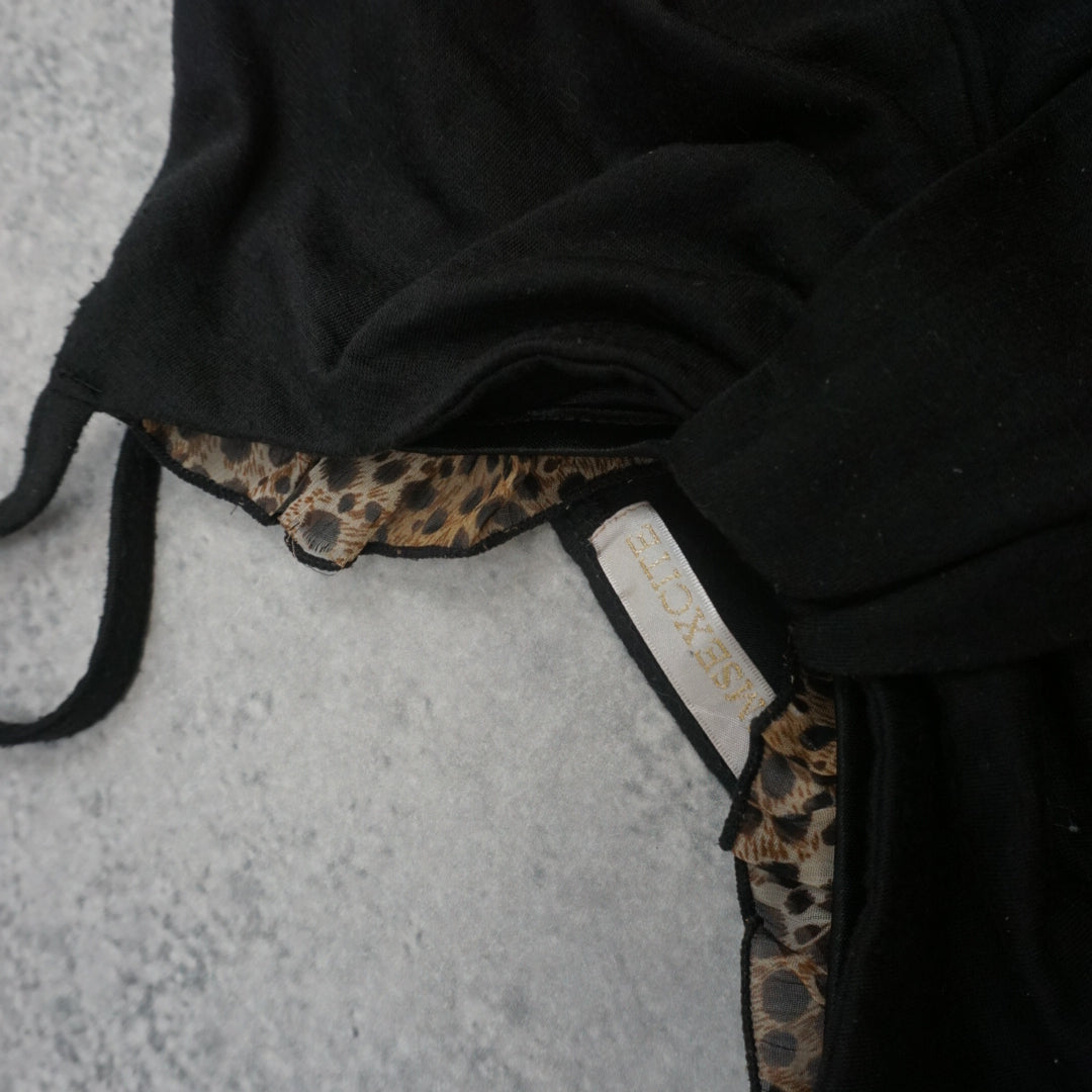 2000s Emsexcite Leopard Trim Cami Top