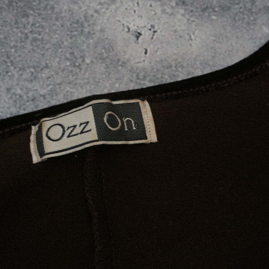 2000s Ozz On Patchwork Wrap Paisley Top