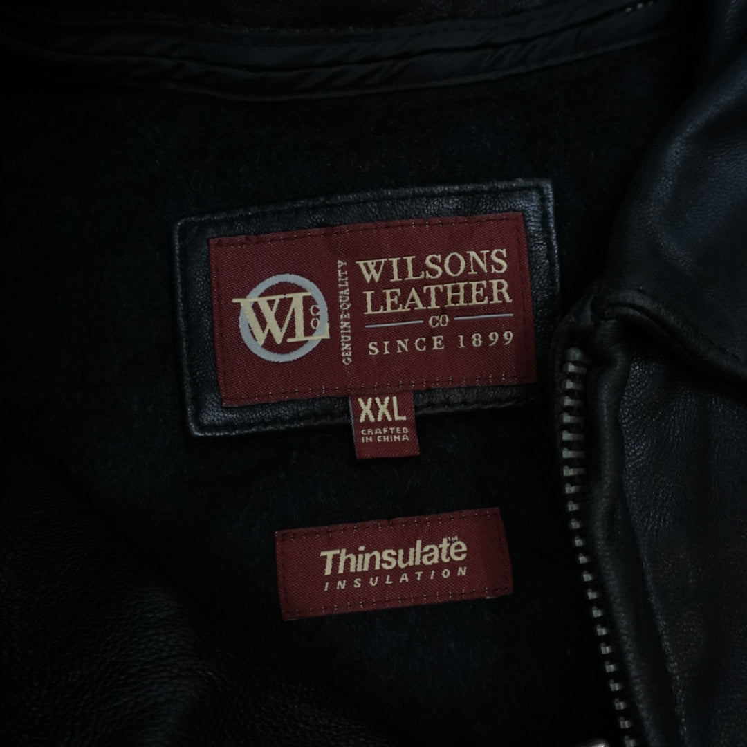 90s Wilsons Leather Thinsulate Insulated Leather Jacket
