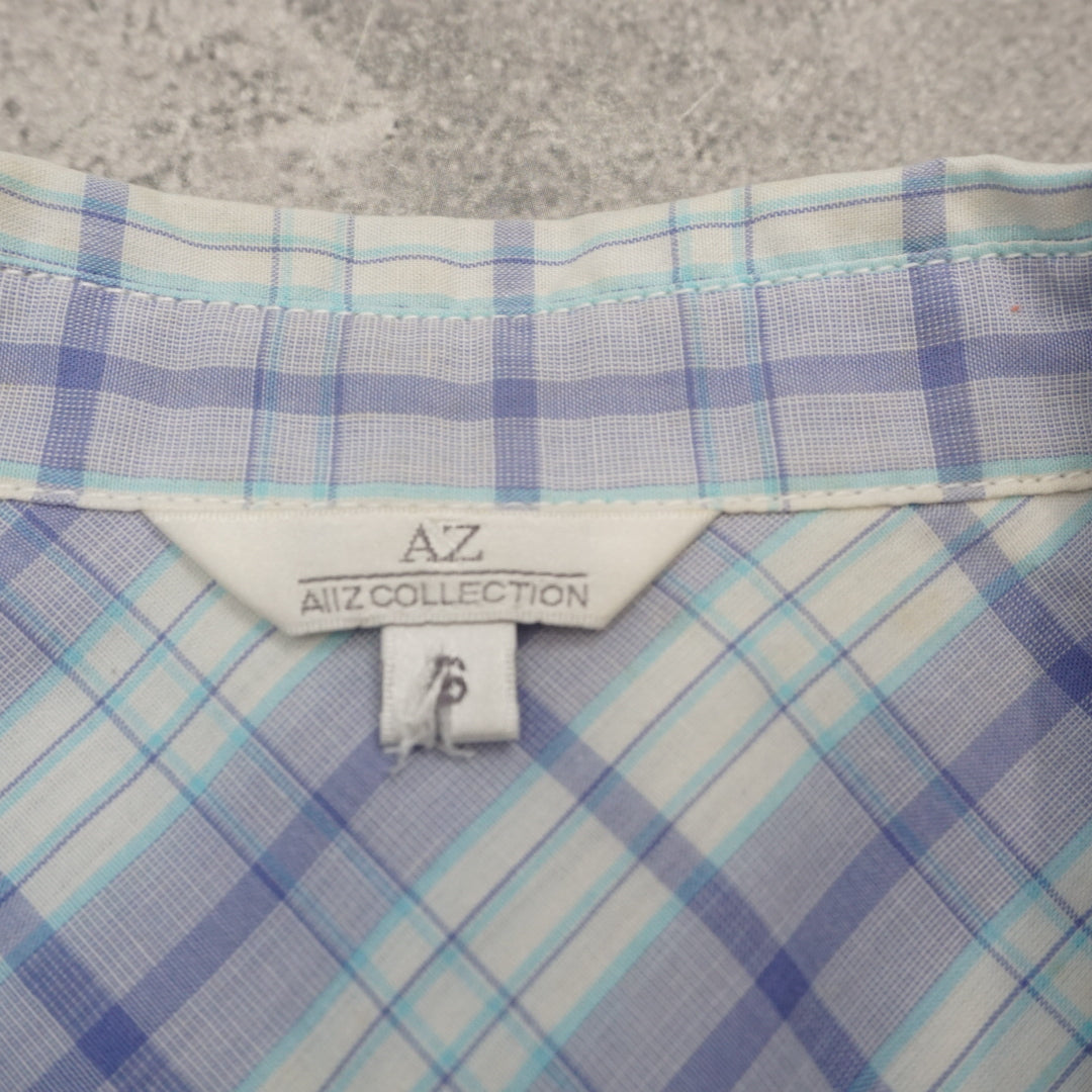 Allz Collection Plaid Fitted Shirt