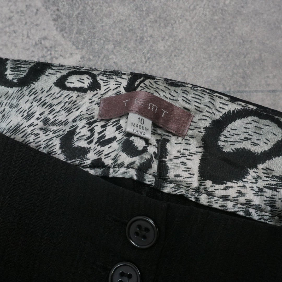 2000s Temt Pinstripe Flared Pants