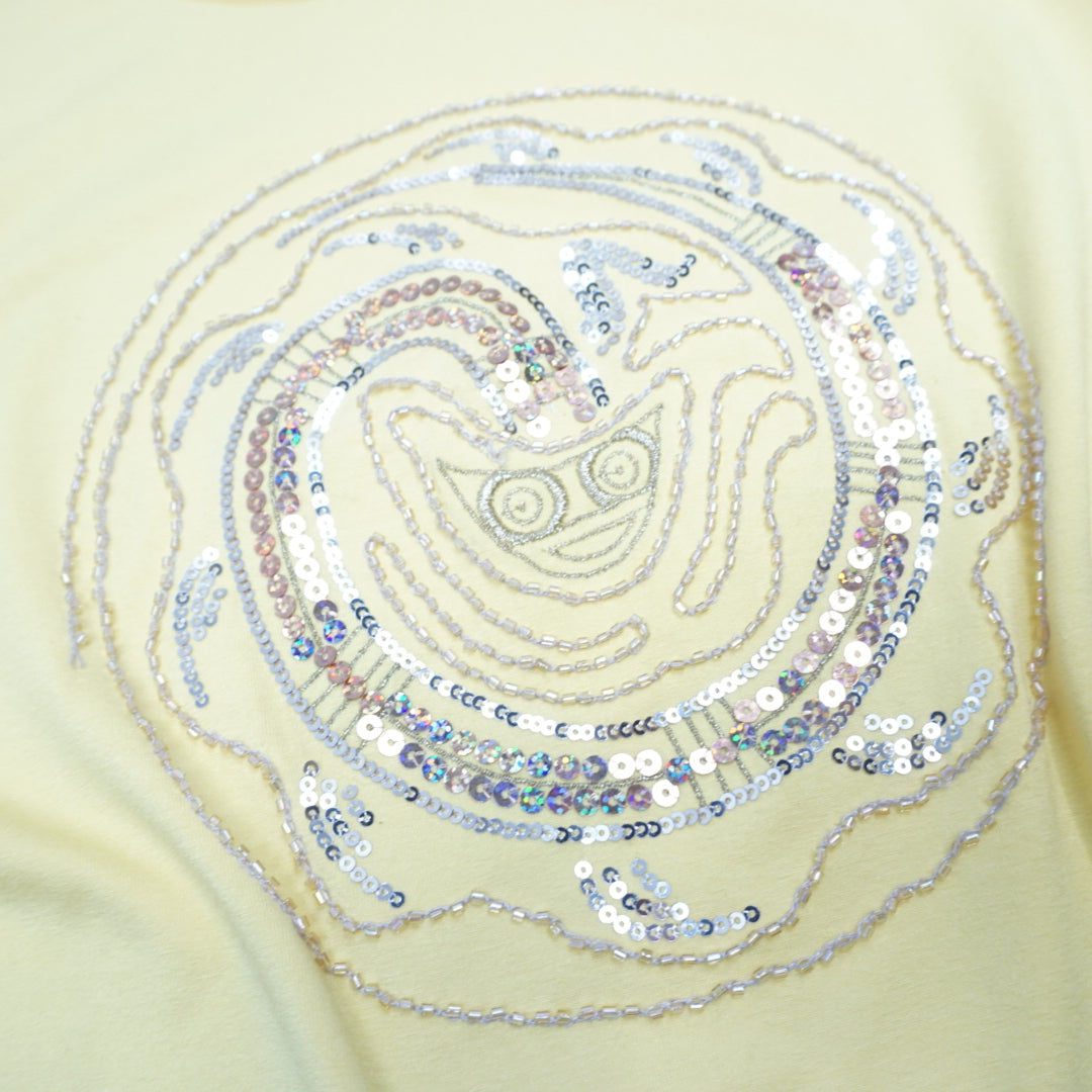 2000s Leggenda Embroidered Sequin Top