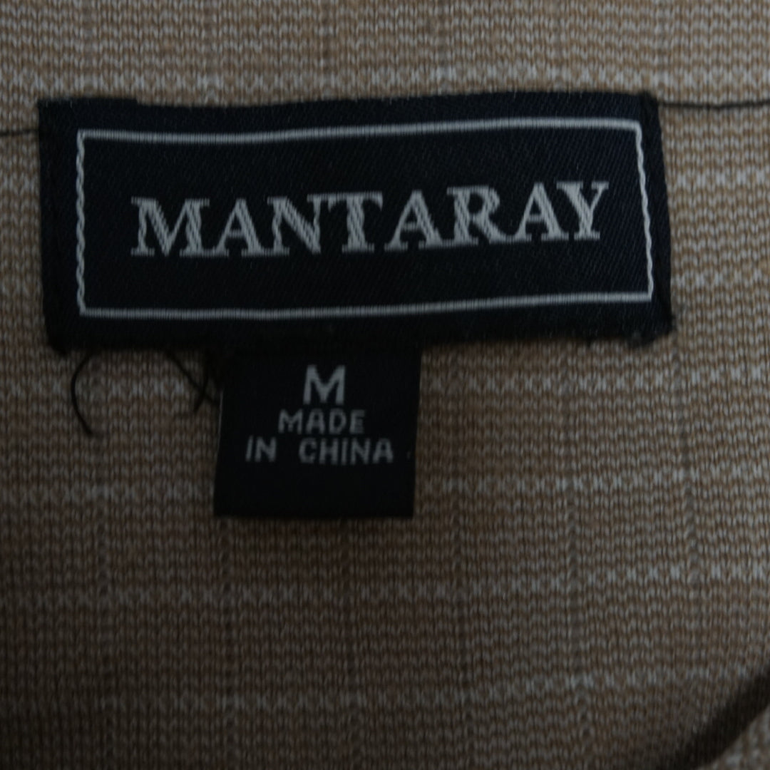 2000s Mantaray Striped Chest Pocket Polo