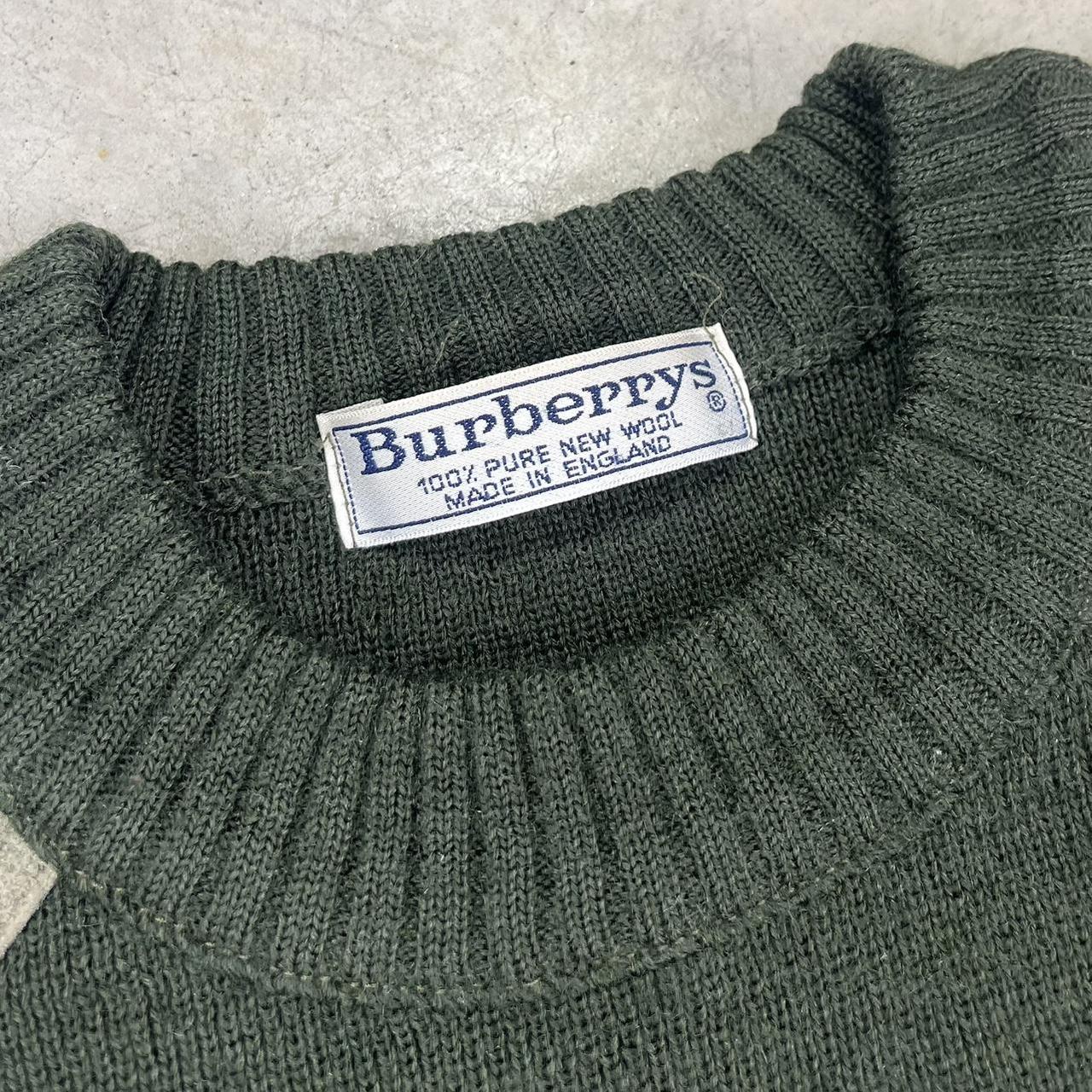 90s Burberry Embroidered Knit Sweater