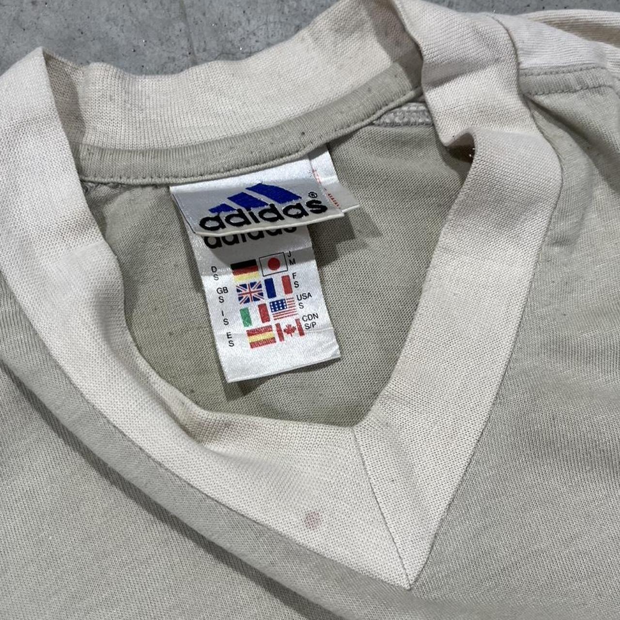 2000s Adidas V Neck T-Shirt