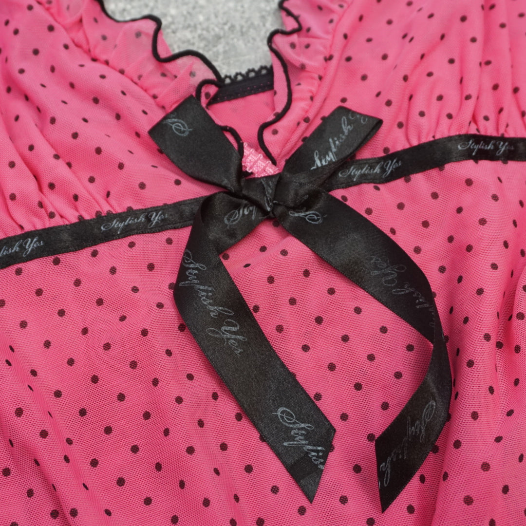 2000s Yes Polka Dot Mini Dress