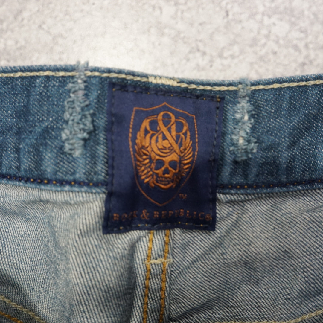 2000s Rock & Republic Distressed Denim Jeans
