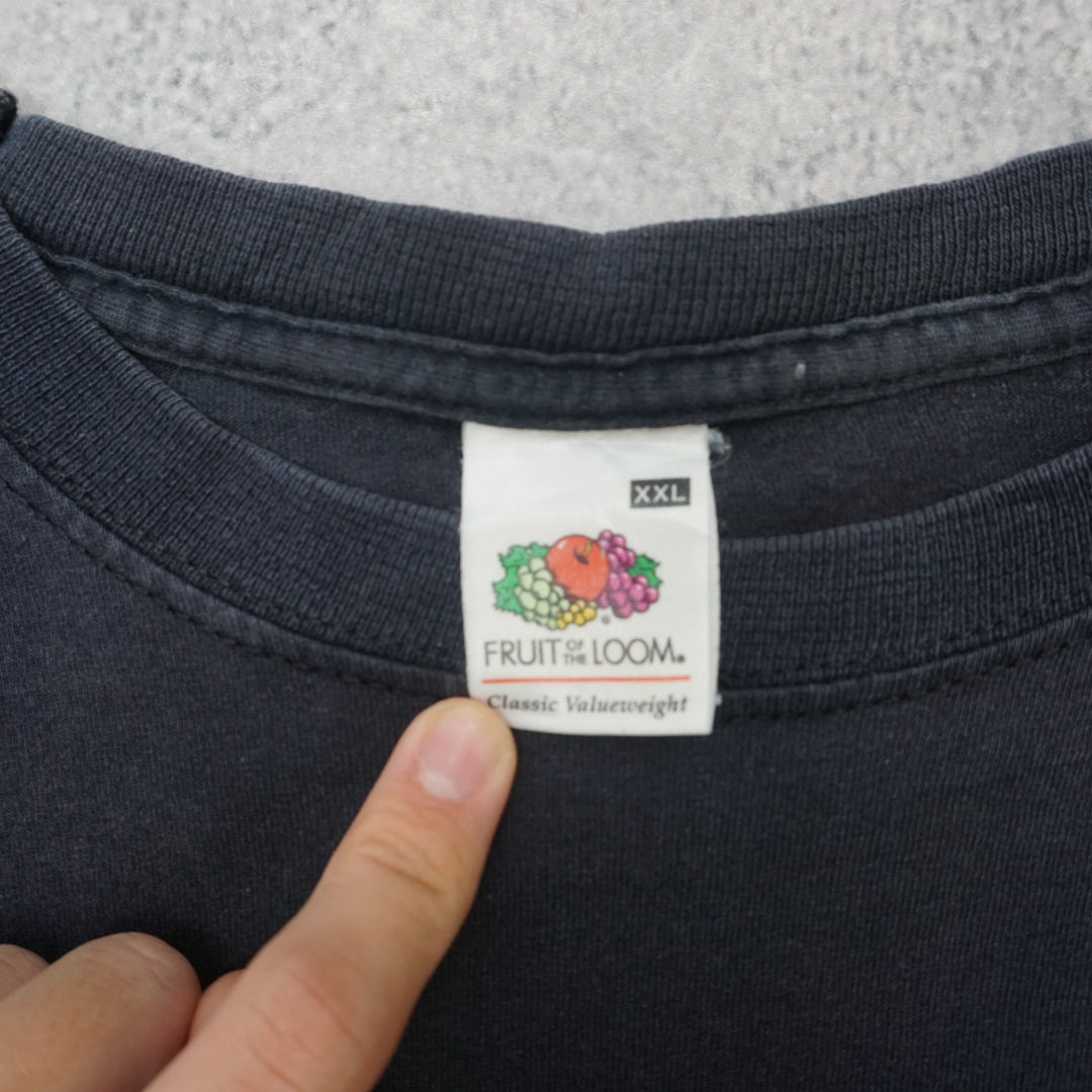2000s Fruit Of The Loom Hurricane Festival 2009 Graphic T-Shirt