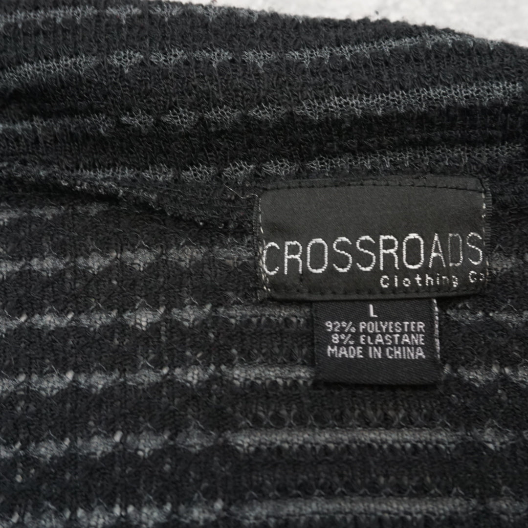 Crossroads Striped Cropped Cardigan