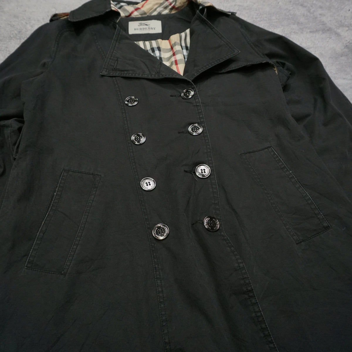 2000s Burberry Double Breasted Trench Coat