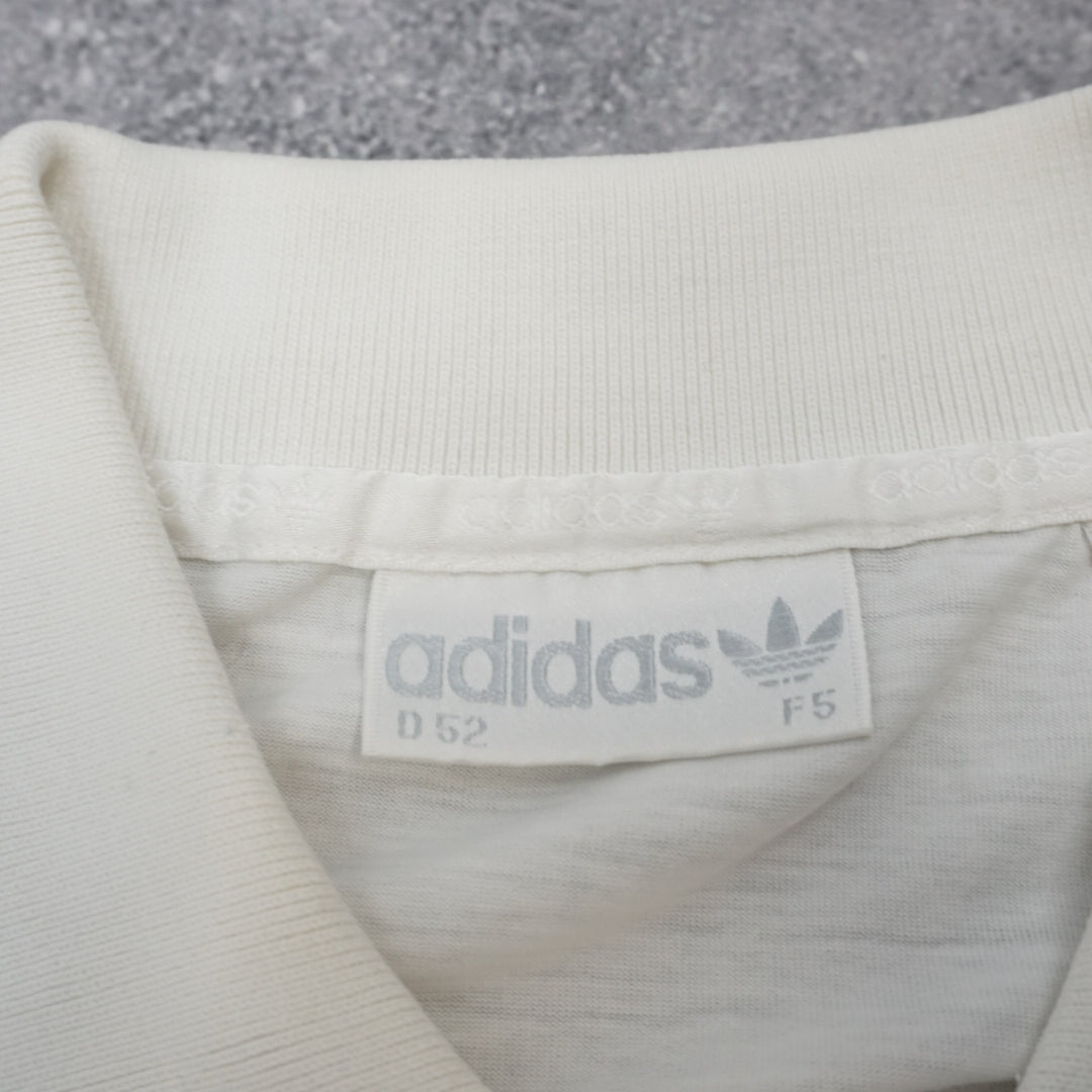80s Adidas Tennis Striped Polo