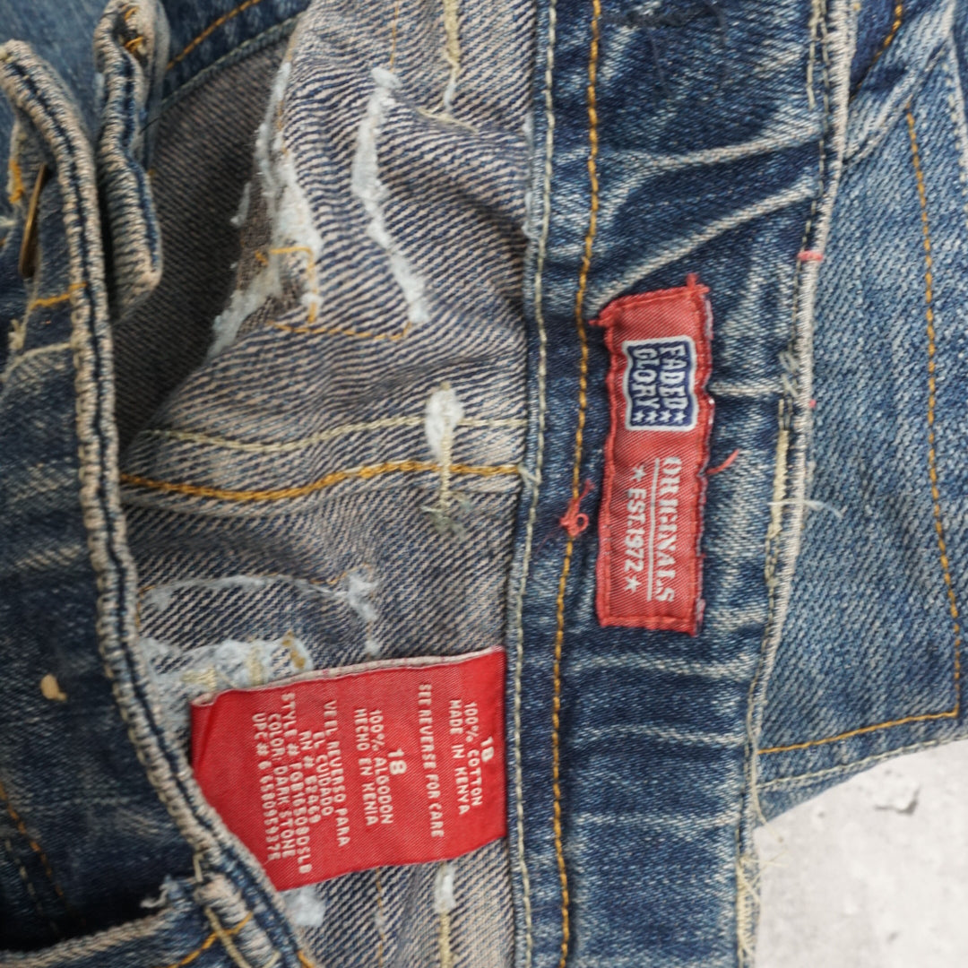 2000s Faded Glory Utility Denim Cargo Shorts