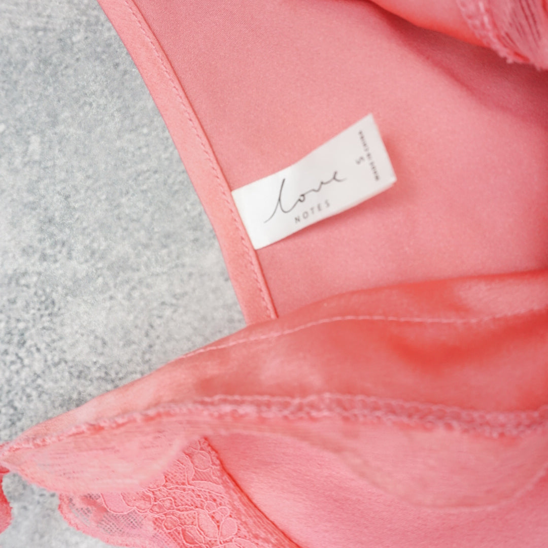 Love Notes Satin Lace Cami Top