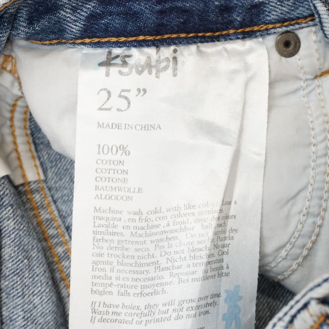 Tsubi Denim High Rise Shorts