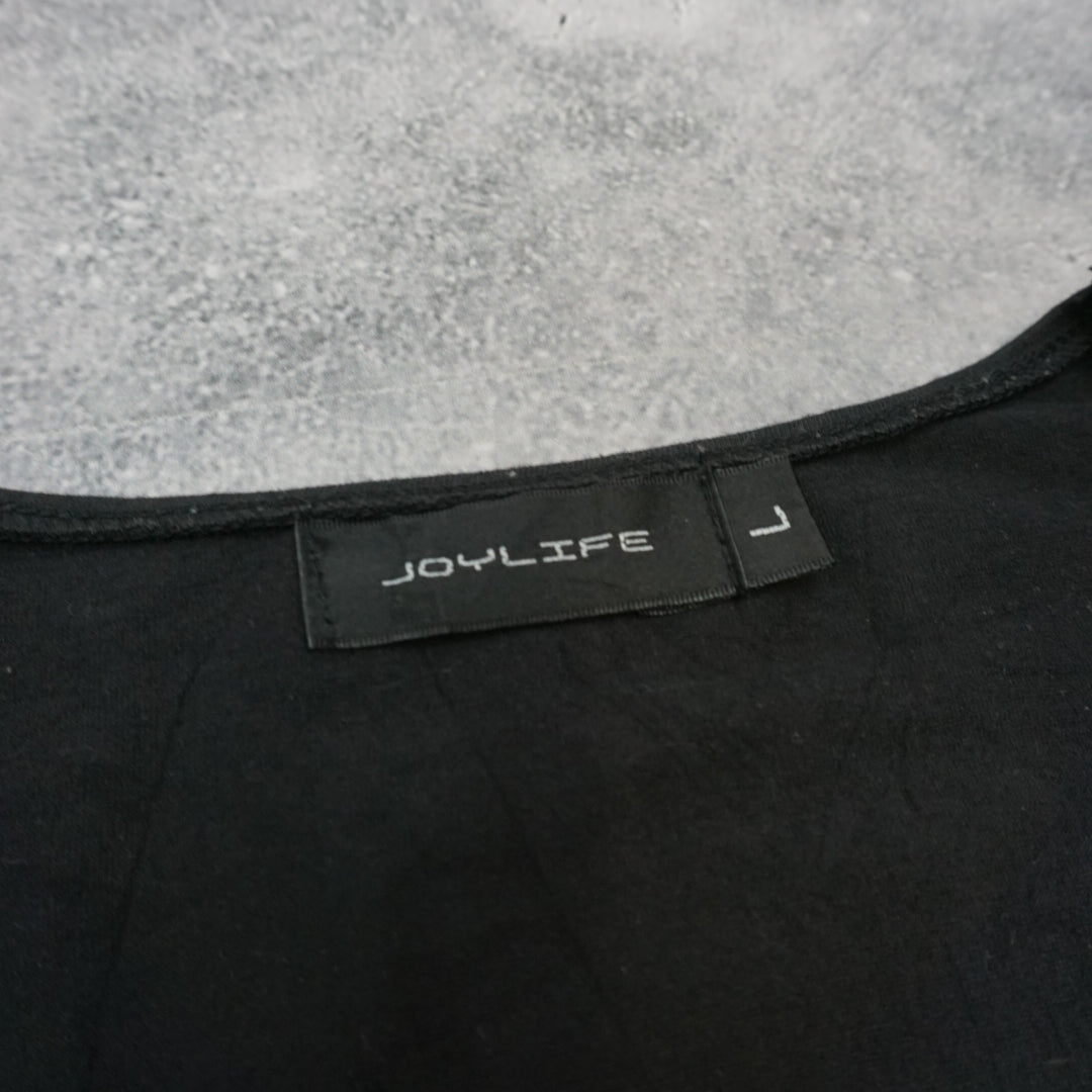 2000s Joylife Graphic Embellished Top Tee