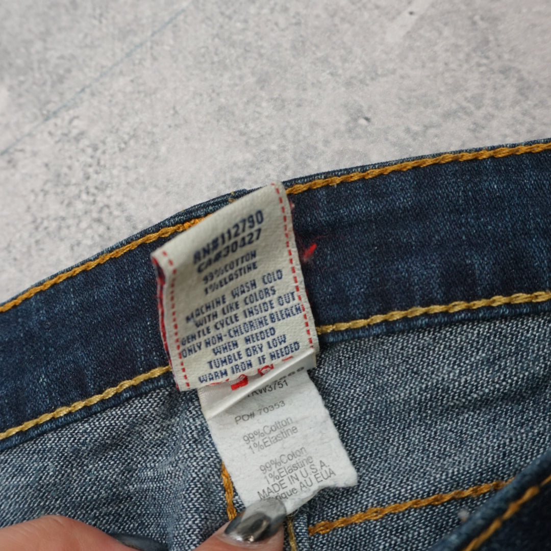 2000s True Religion Skinny Horseshoe Jeans