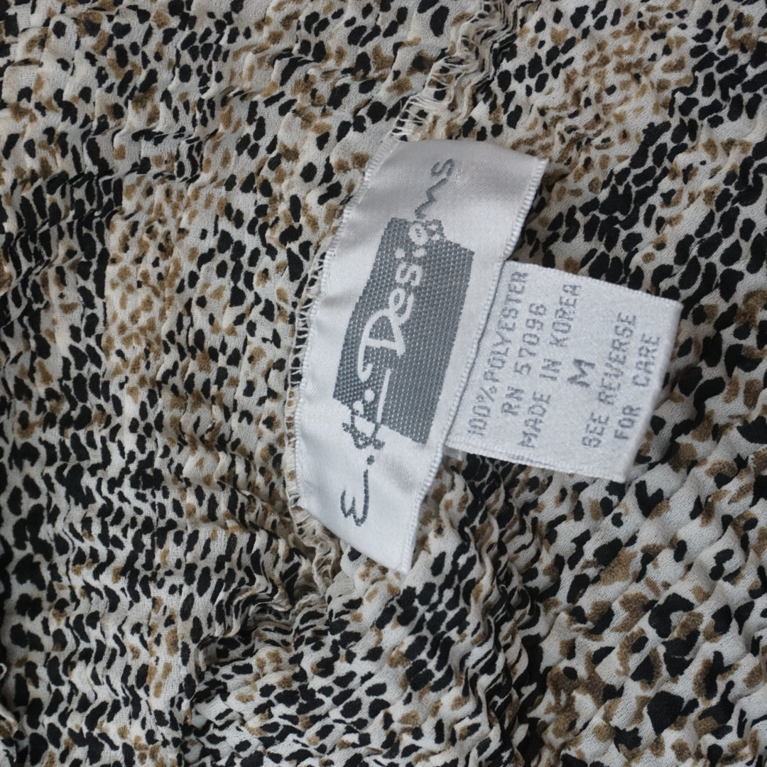 90s E.K Designs Snakeskin Print Top