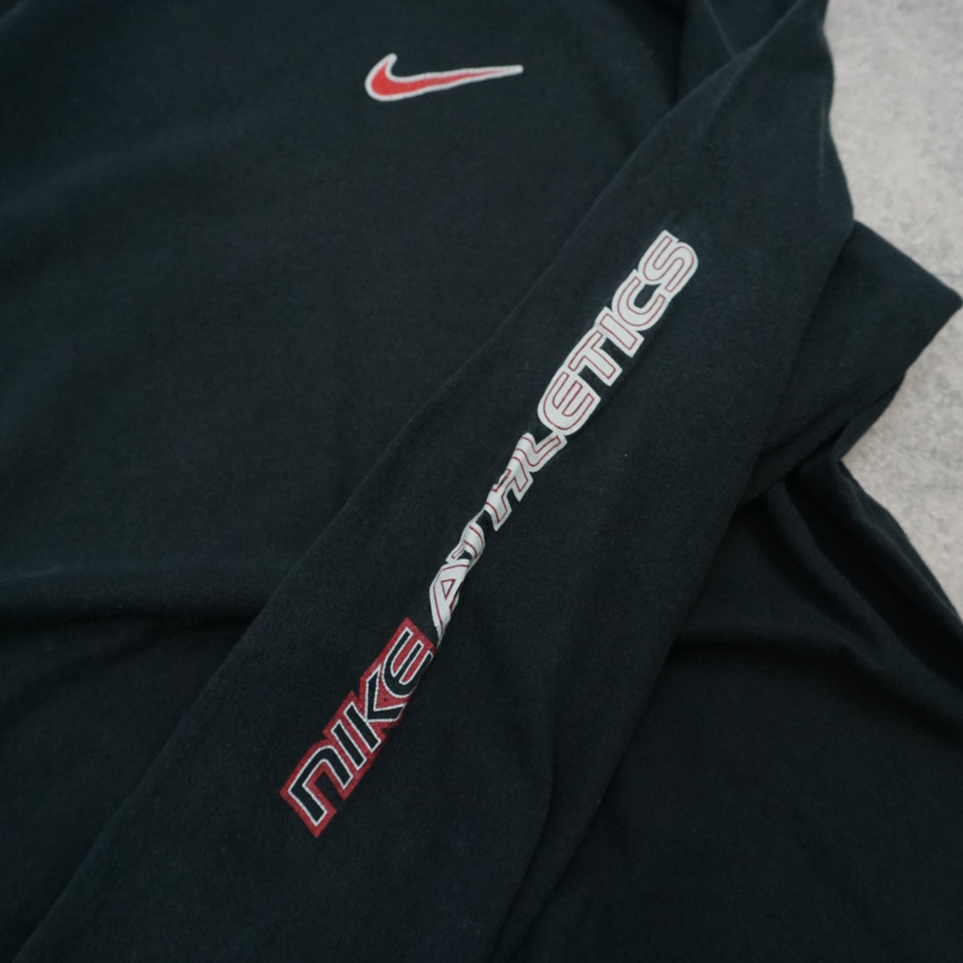 2000s Nike Athletics Sleeve Print T-Shirt Long Sleeve