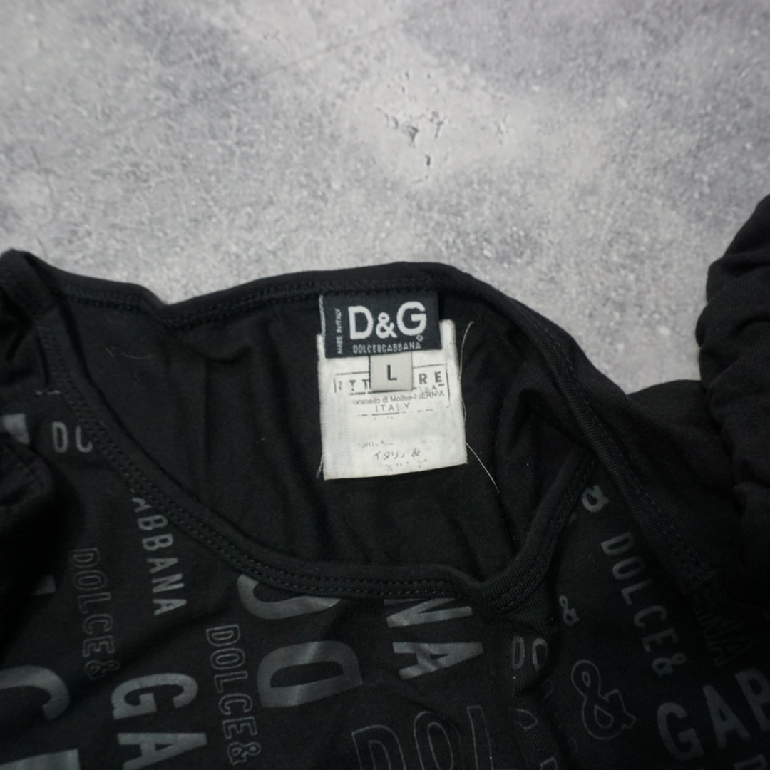 2000s D&G Graphic Logo Top