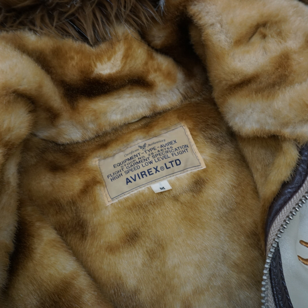 2000s Avirex Faux Fur Jacket