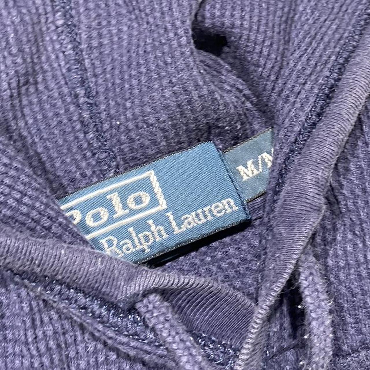 2000s Polo Ralph Lauren Waffle Hoodie Sweater