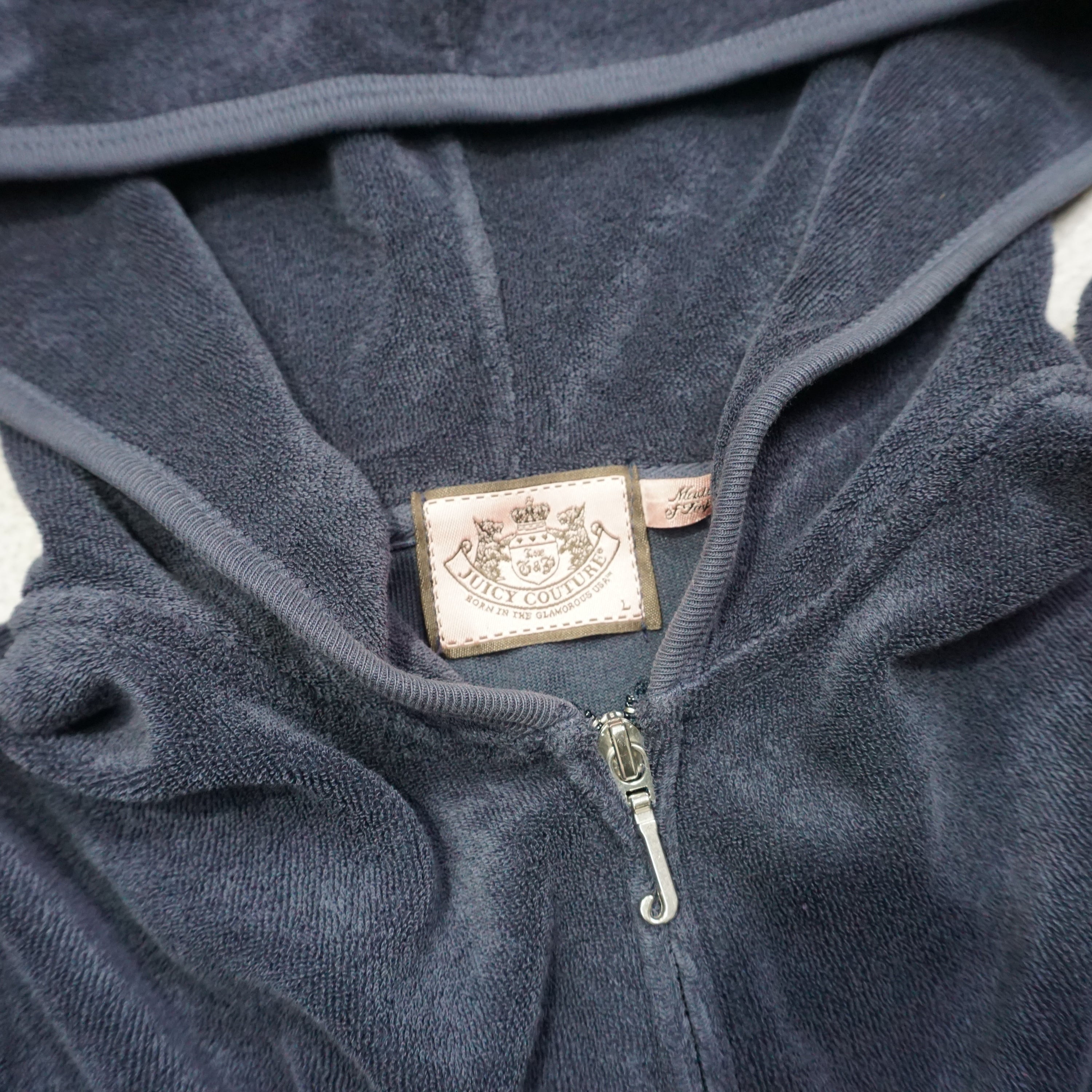 2000s Juicy Couture Terry Towel Hoodie