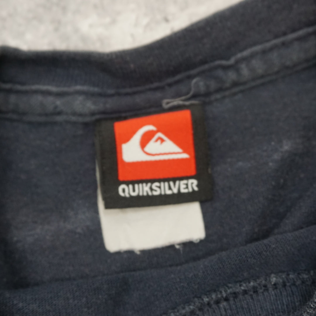 2000s Quiksilver Circle Logo Graphic T-Shirt