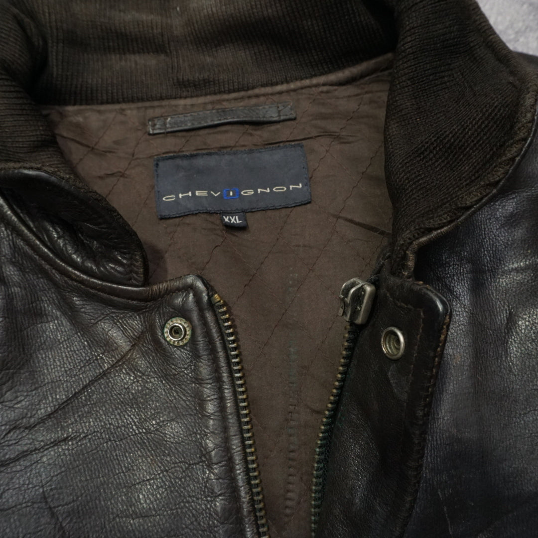2000s Chevignon Leather Jacket