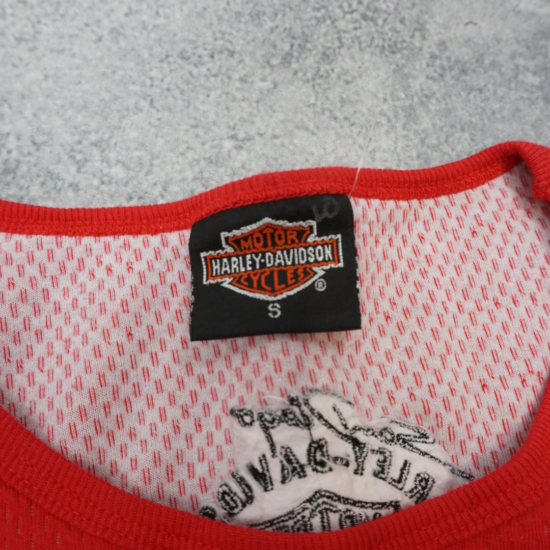 2000s Harley-Davidson Mesh Winged Logo T-Shirt