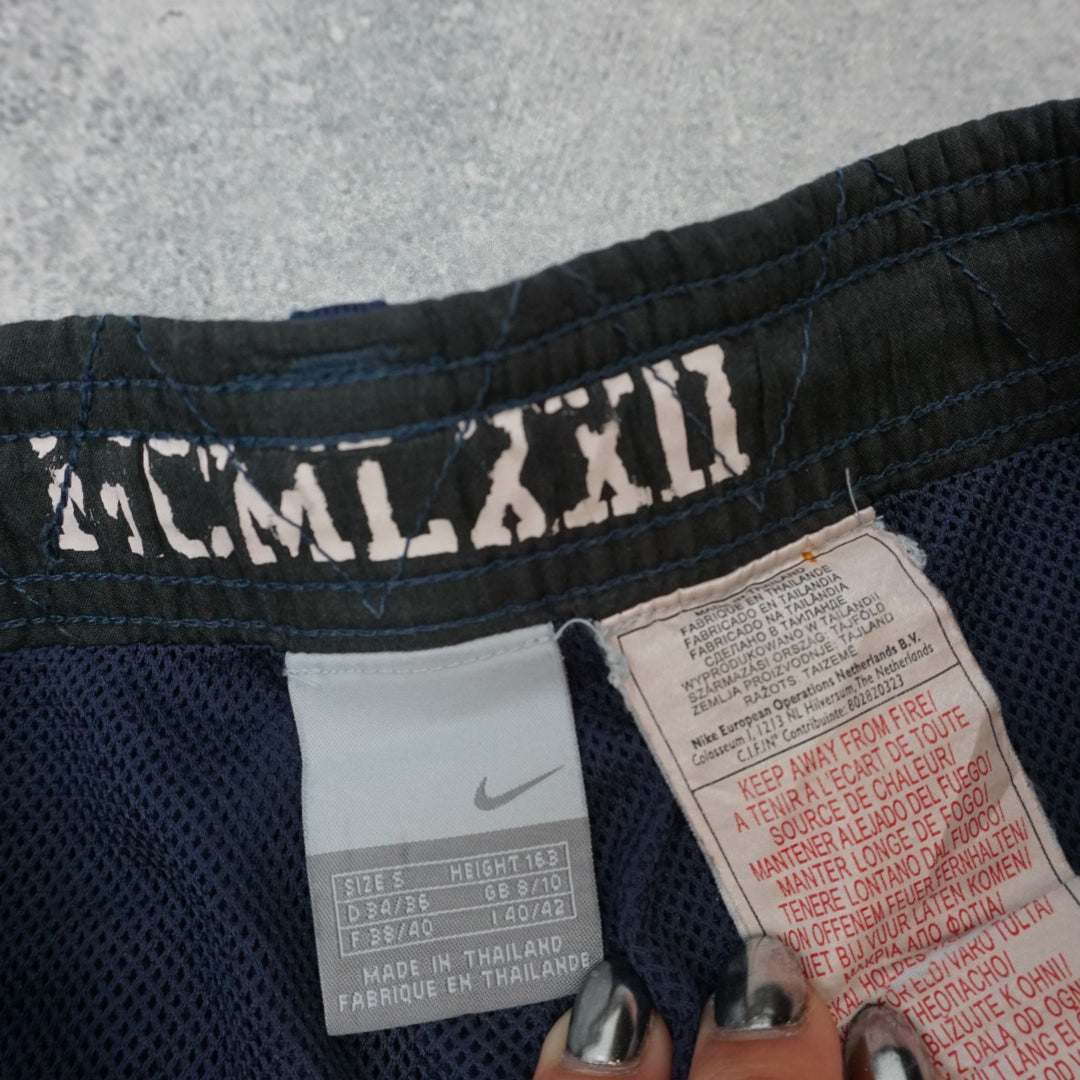 2000s Nike Striped Drawstring Hem Track Pants