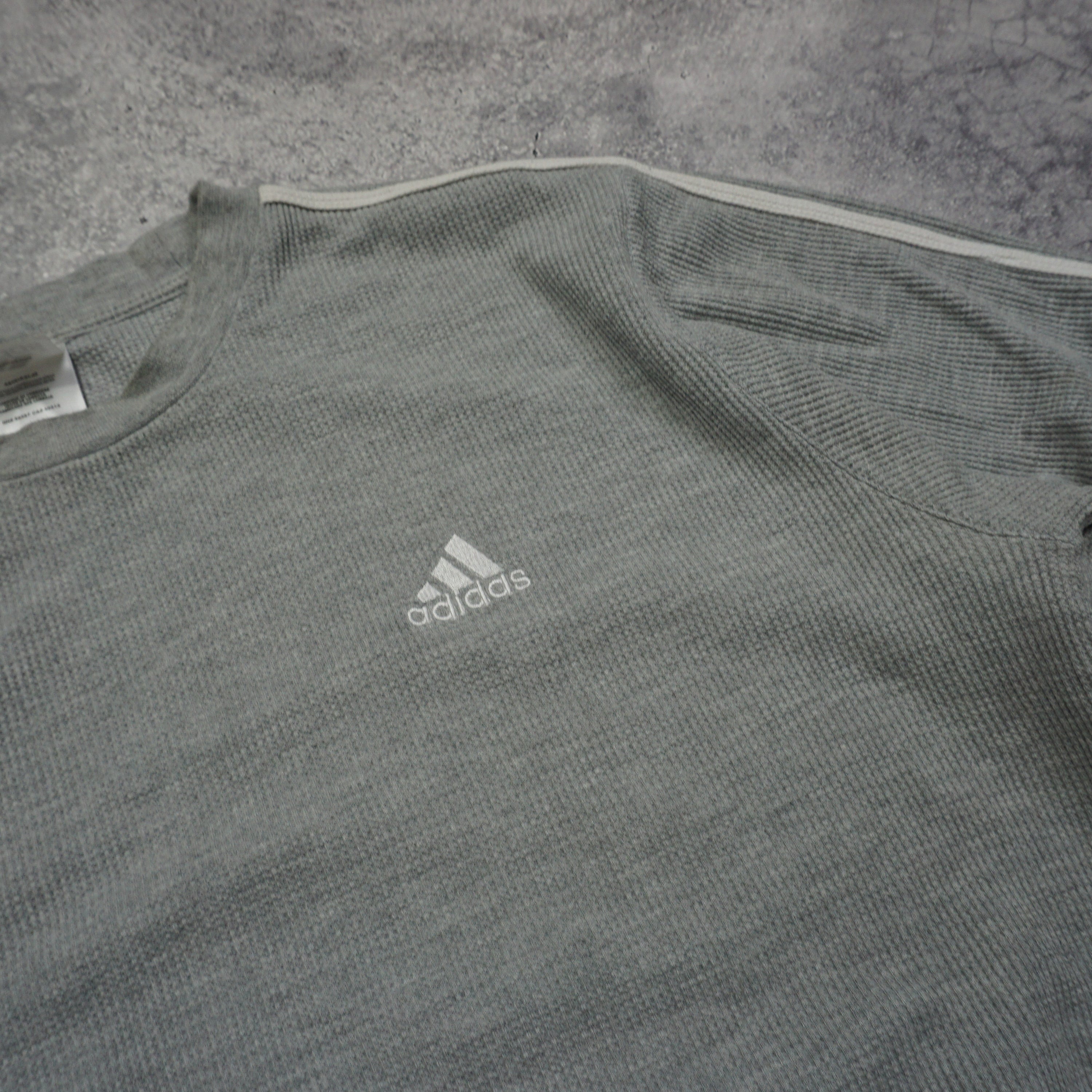 2000s Adidas Waffle Knit Thermal T-Shirt
