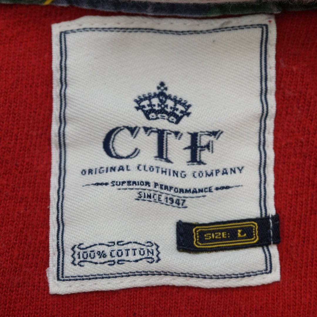 CTF Striped Long Sleeve Polo Rugby Shirt