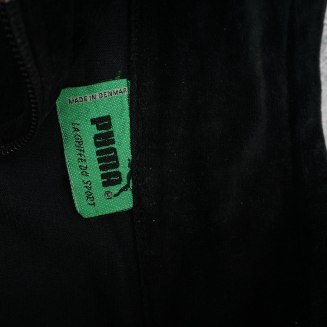 80s Puma Velour Geometric Track Jacket