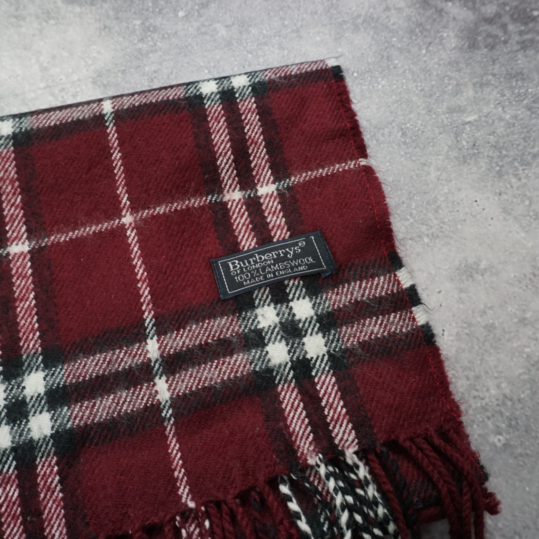 90s Burberry's Wool Scarf