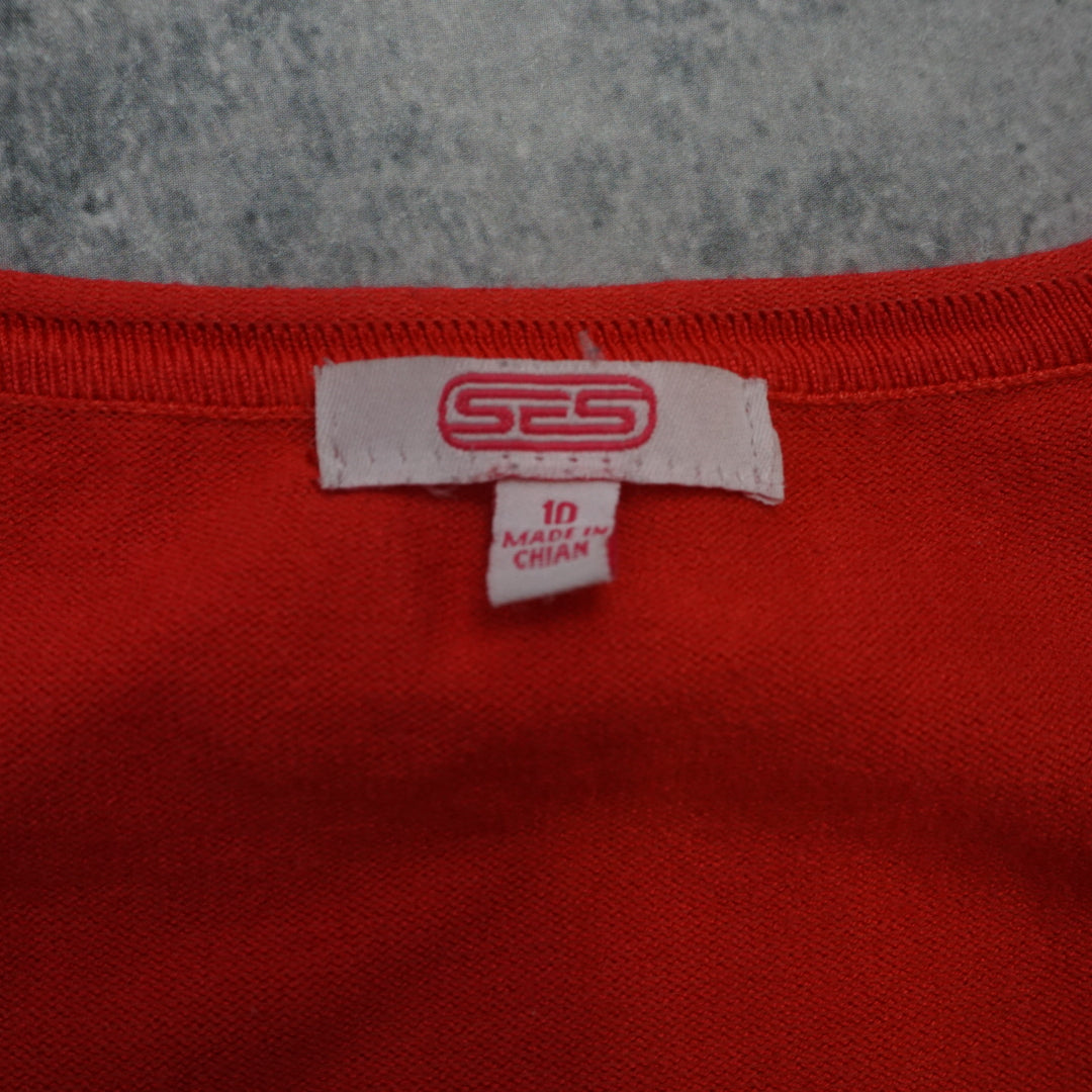Ses Cap Sleeve Knit Top
