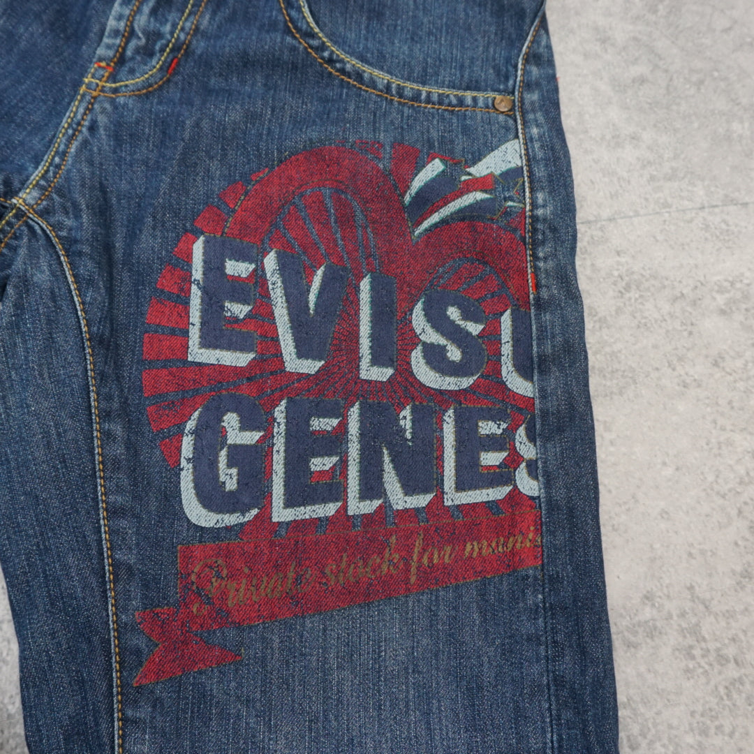2000s Evisu Denim Graphic Jeans