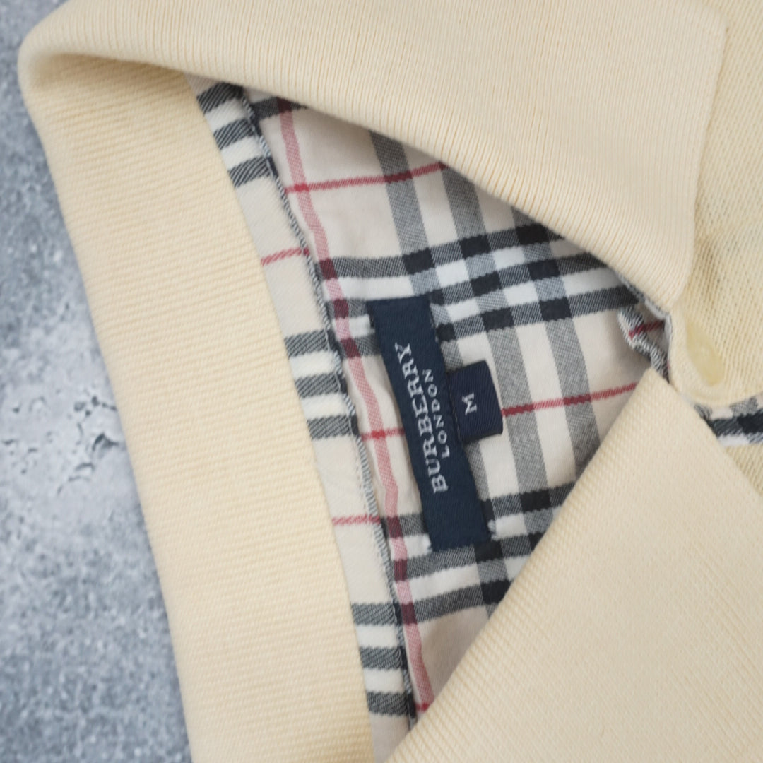 2000s Burberry London Nova Check Trim Polo