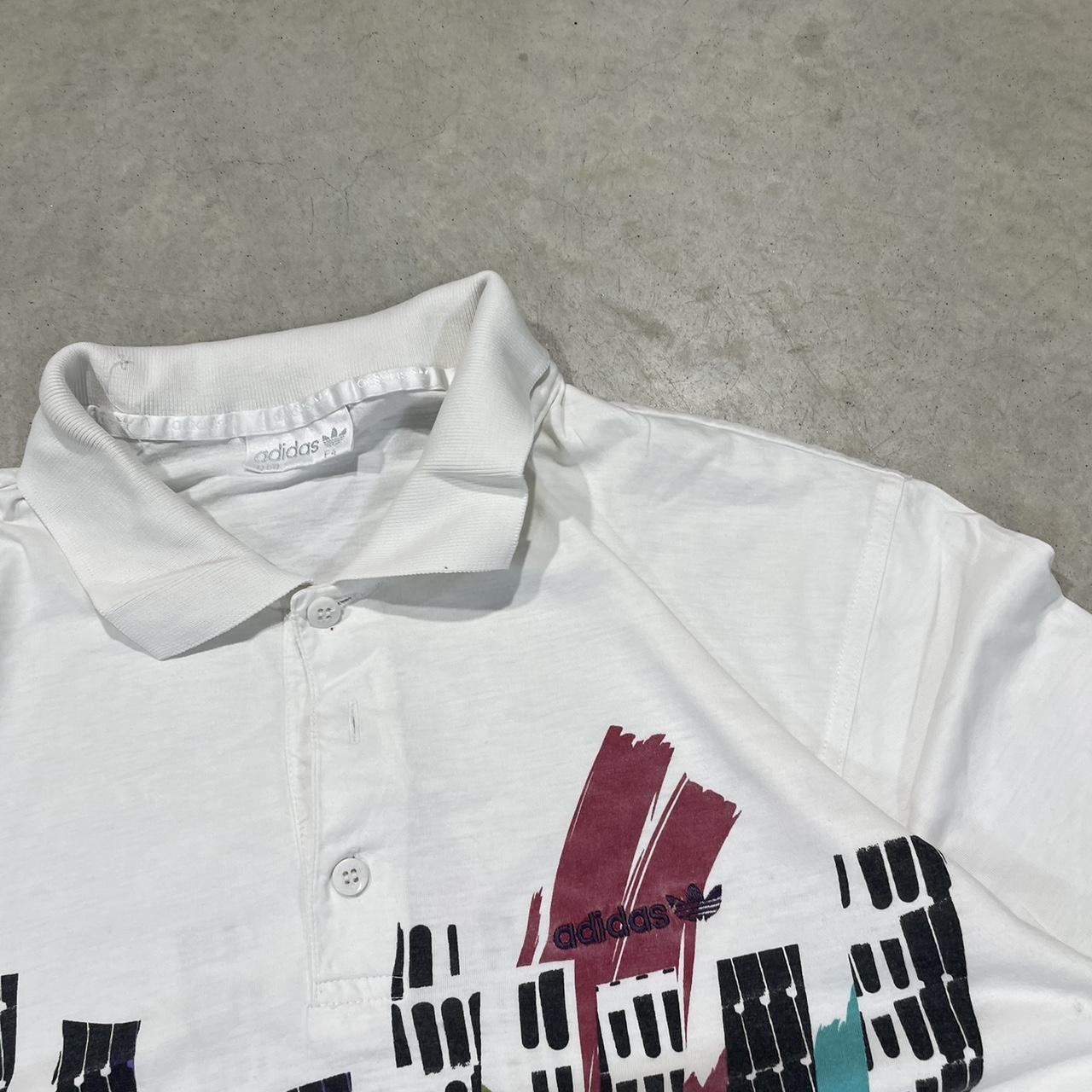 2000s Adidas Graphic Polo Tee
