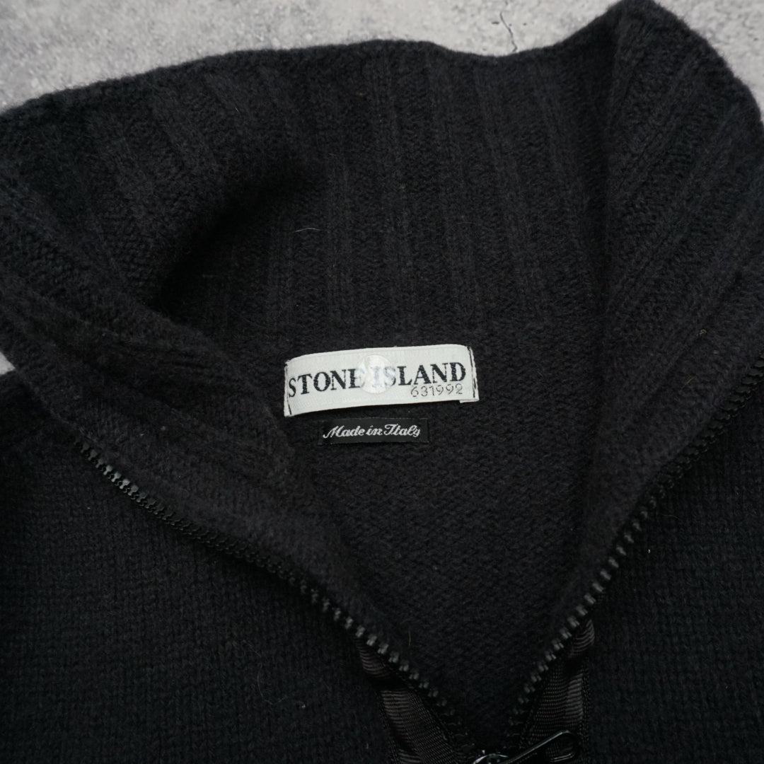 2000s Stone Island 1/4 Zip Wool Knit