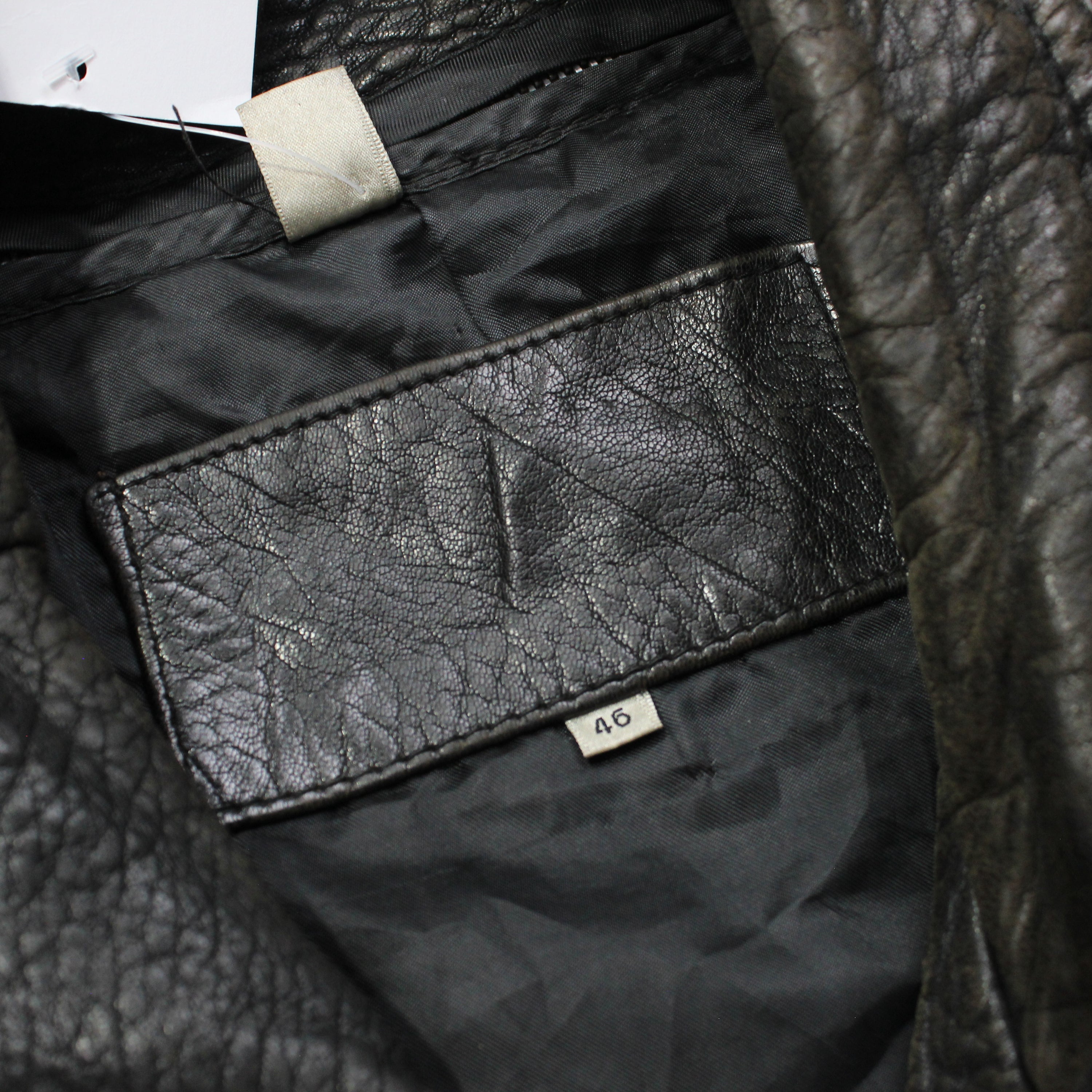 90s Leather Bomber Jacket