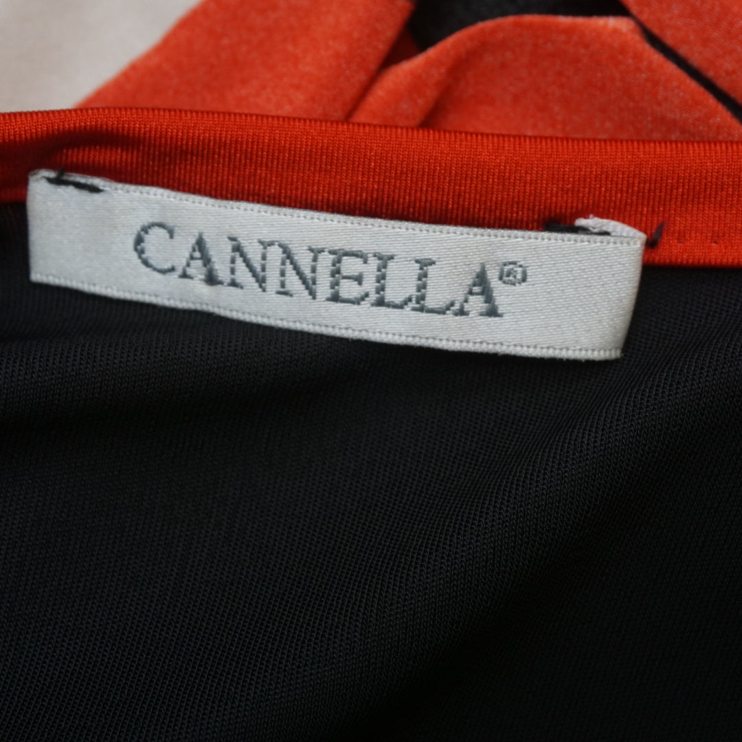 2000s Cannella Abstract Print Ruched Top