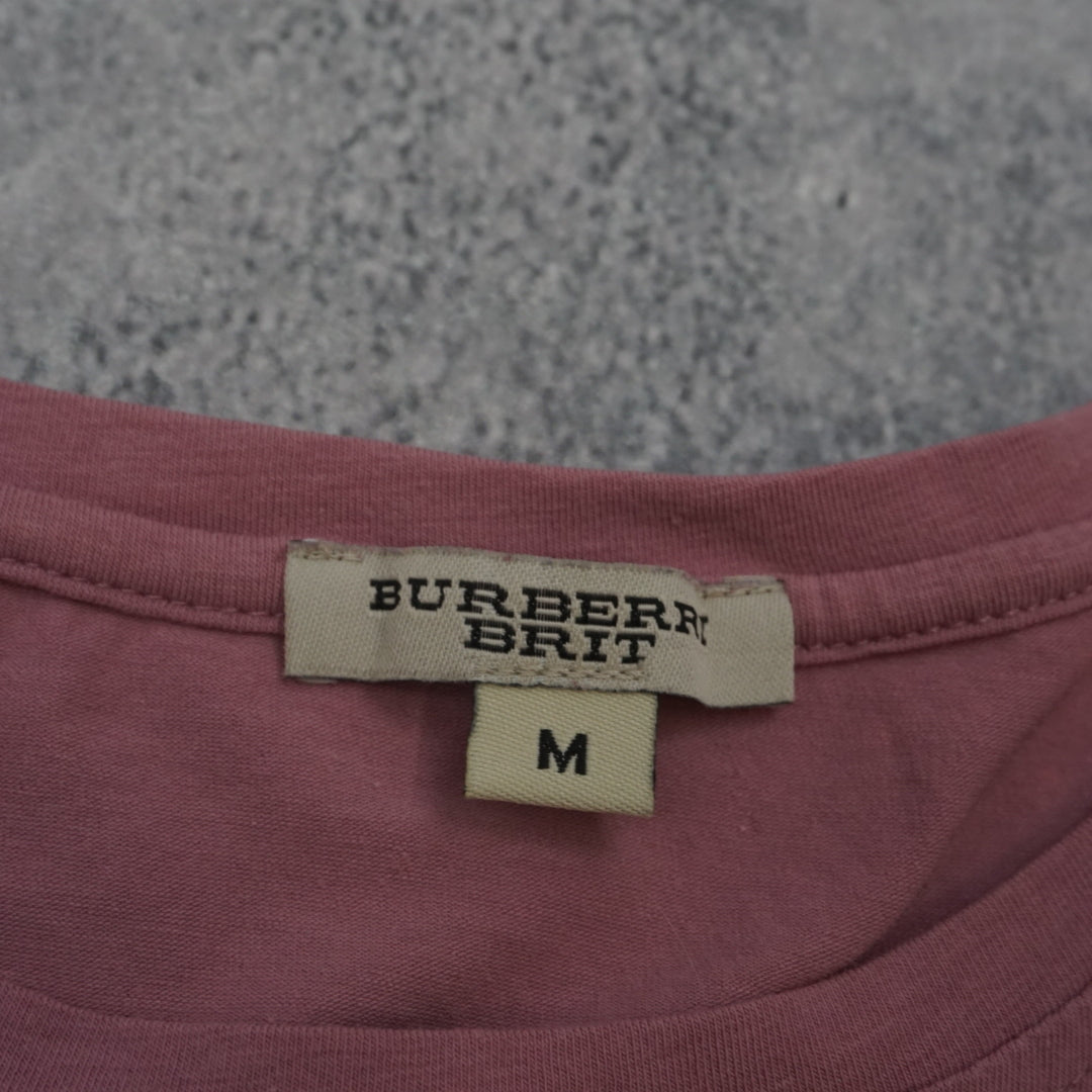 2000s Burberry Brit Gold Logo T-Shirt