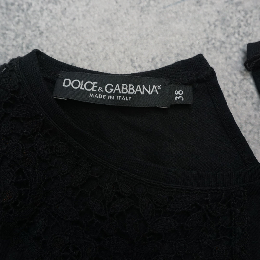 Dolce & Gabbana Lace Detail Top