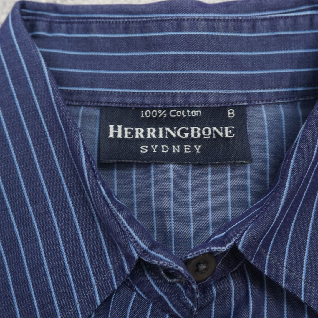 Herringbone 100% cotton Button Up