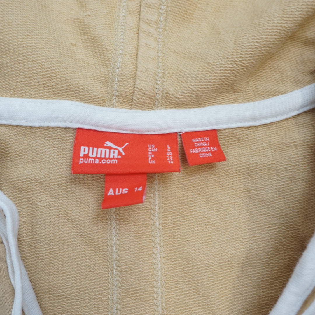 2000s Puma Sleeveless Hooded Vest Top