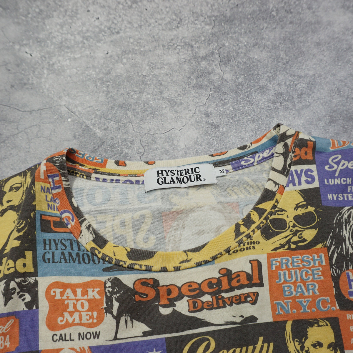 Hysteric Glamour All Over Print T-Shirt