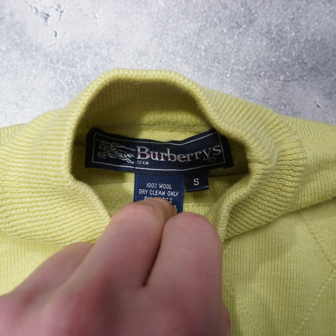 90s Burberrys Ribbed Knit