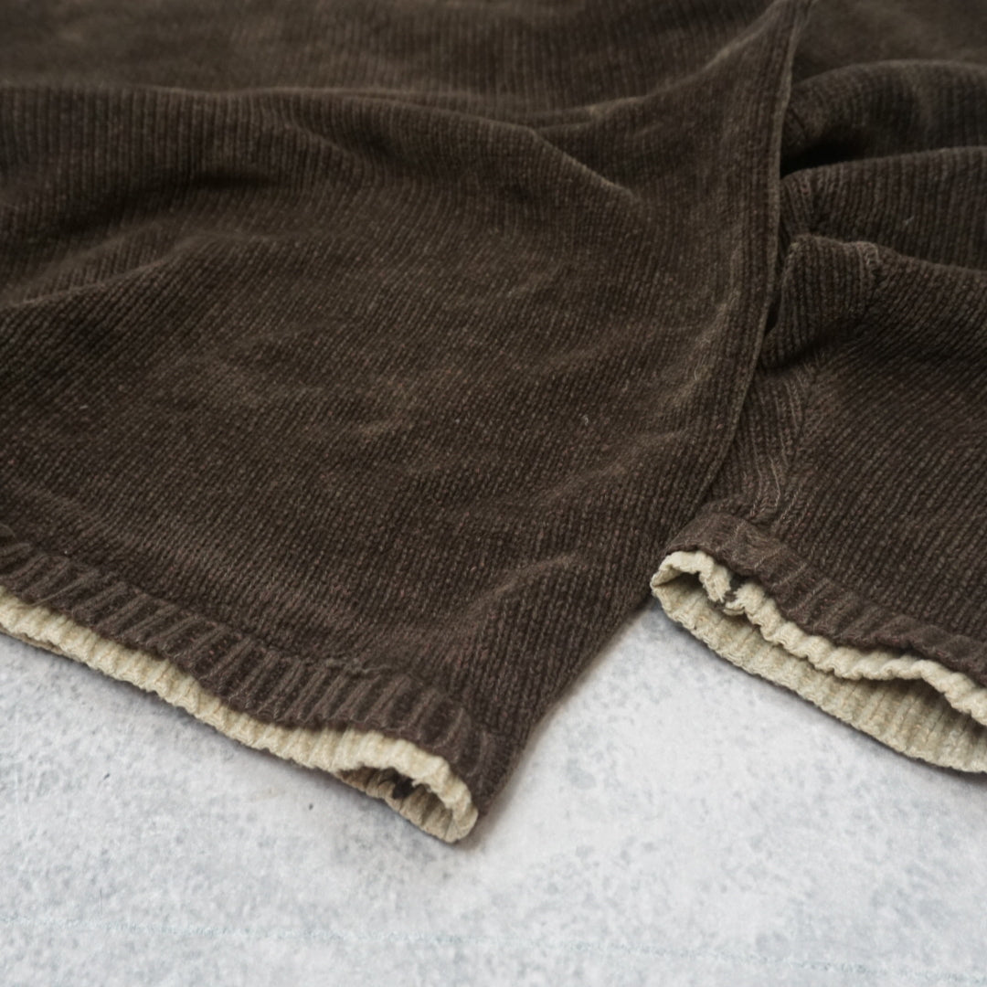 90s Ribbed Crewneck Soft Sweater