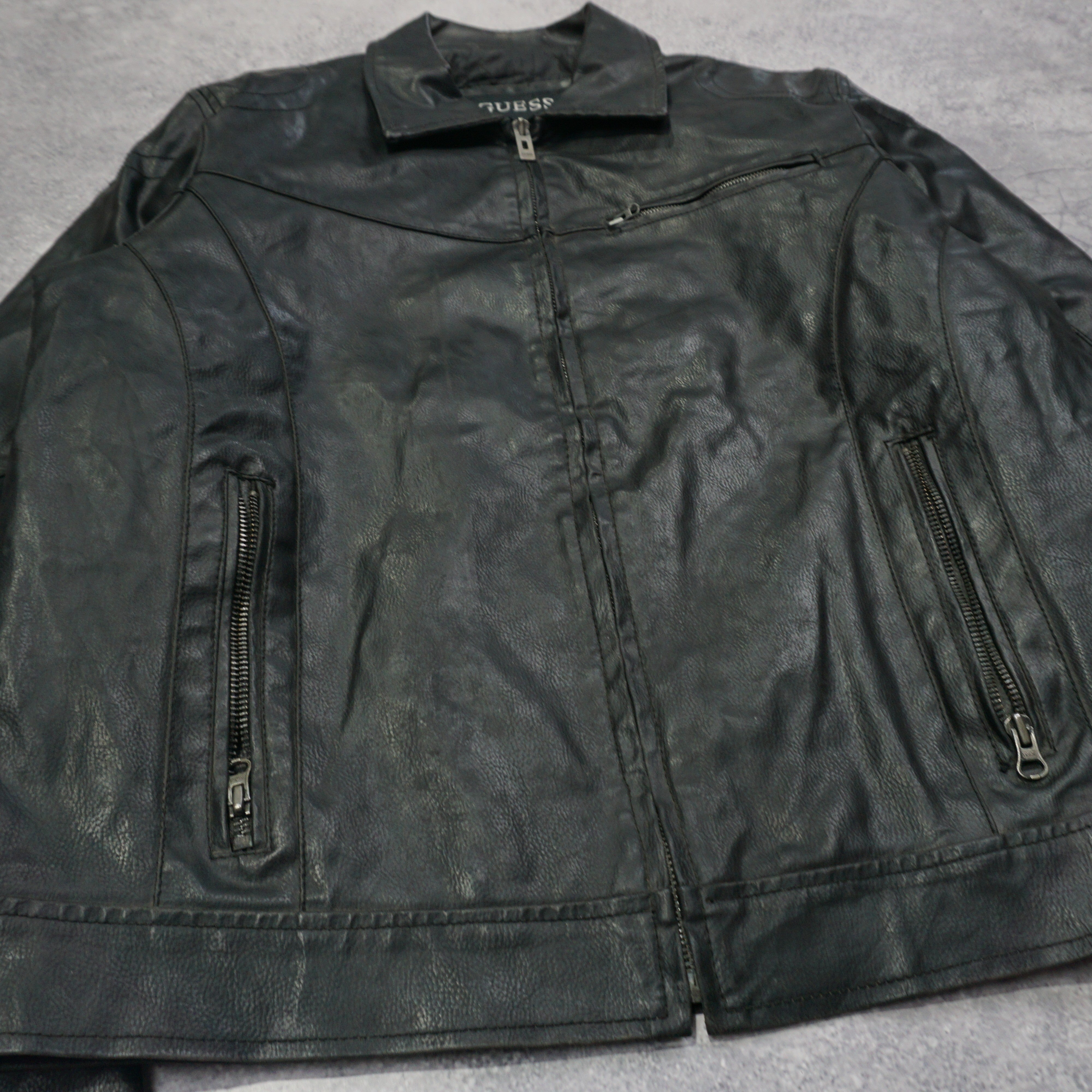 2000s Guess Leather Jacket – Garmes